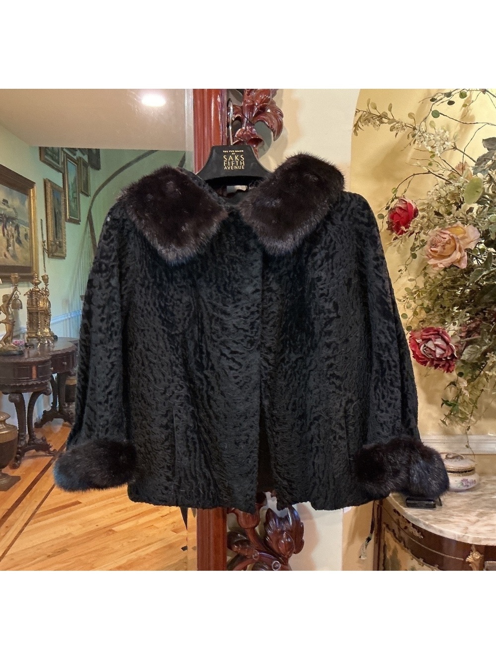 Persian Lamb and mink Jacket Size S